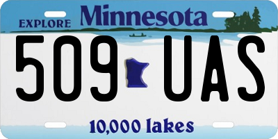 MN license plate 509UAS
