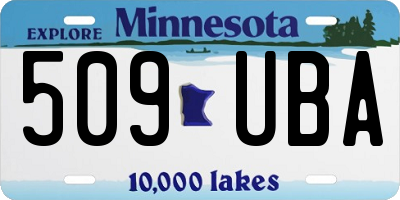 MN license plate 509UBA