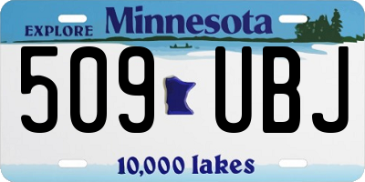 MN license plate 509UBJ