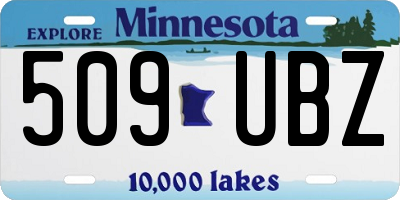MN license plate 509UBZ