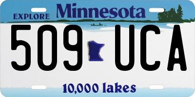 MN license plate 509UCA