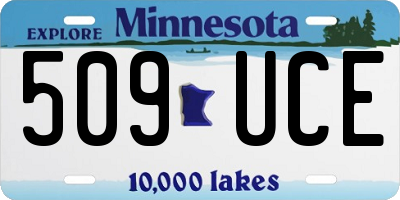 MN license plate 509UCE