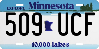 MN license plate 509UCF