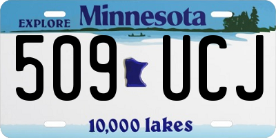 MN license plate 509UCJ