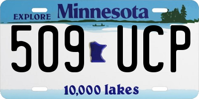 MN license plate 509UCP