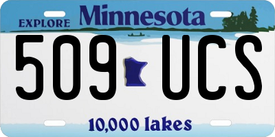 MN license plate 509UCS