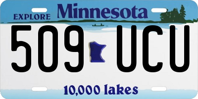 MN license plate 509UCU