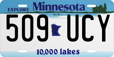 MN license plate 509UCY