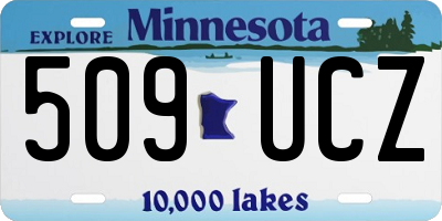 MN license plate 509UCZ