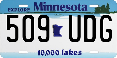 MN license plate 509UDG