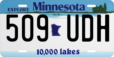 MN license plate 509UDH