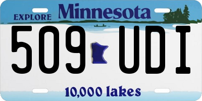 MN license plate 509UDI
