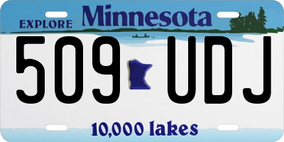 MN license plate 509UDJ