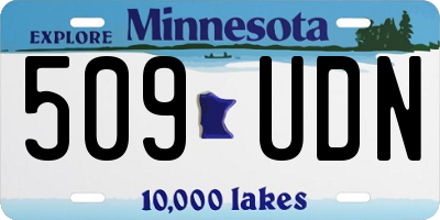 MN license plate 509UDN