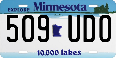 MN license plate 509UDO