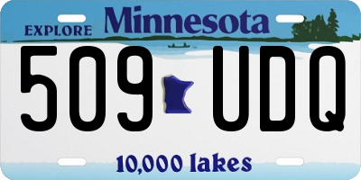 MN license plate 509UDQ