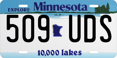 MN license plate 509UDS