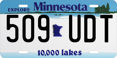 MN license plate 509UDT