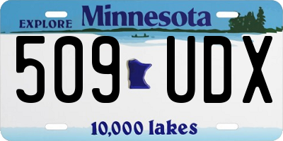 MN license plate 509UDX