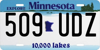 MN license plate 509UDZ