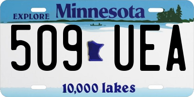 MN license plate 509UEA