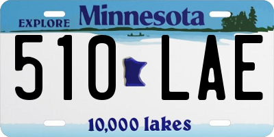 MN license plate 510LAE
