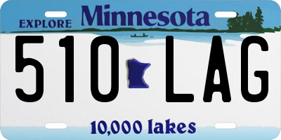 MN license plate 510LAG