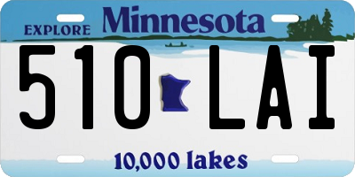 MN license plate 510LAI