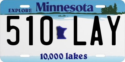 MN license plate 510LAY