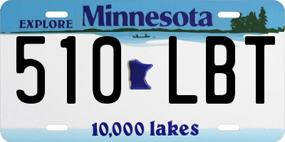 MN license plate 510LBT