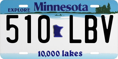 MN license plate 510LBV