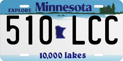 MN license plate 510LCC