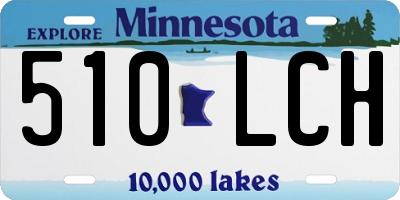 MN license plate 510LCH