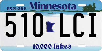 MN license plate 510LCI