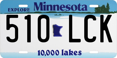 MN license plate 510LCK