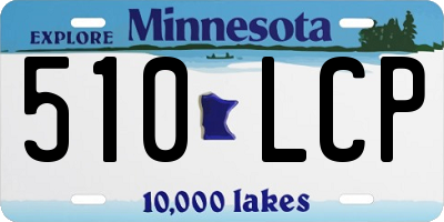 MN license plate 510LCP