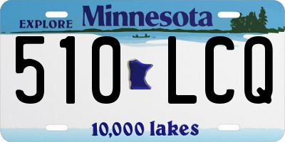 MN license plate 510LCQ
