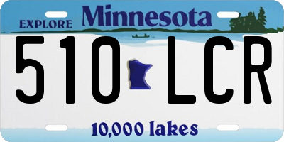 MN license plate 510LCR