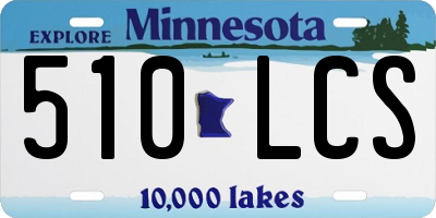MN license plate 510LCS