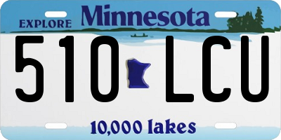 MN license plate 510LCU