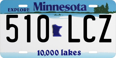 MN license plate 510LCZ