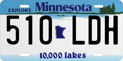 MN license plate 510LDH