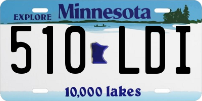 MN license plate 510LDI