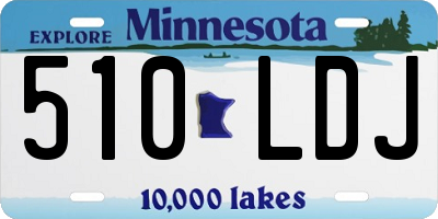 MN license plate 510LDJ