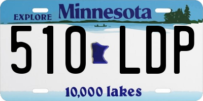 MN license plate 510LDP