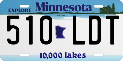 MN license plate 510LDT