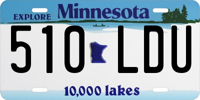 MN license plate 510LDU