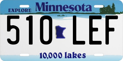 MN license plate 510LEF