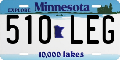 MN license plate 510LEG