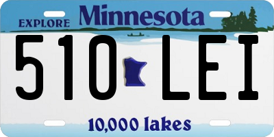MN license plate 510LEI